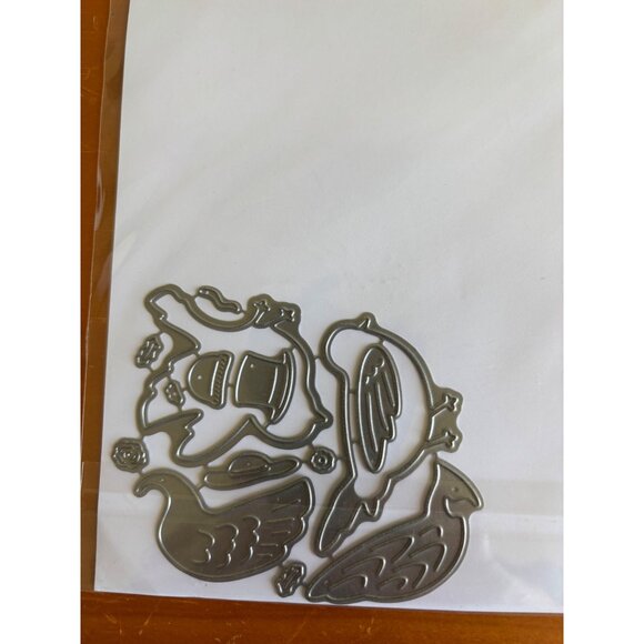 Set Of 4 IO Stamps Craft Dies - Owl Frame Fall Leaf Tree Window & Serendipity Se - Picture 12 of 12